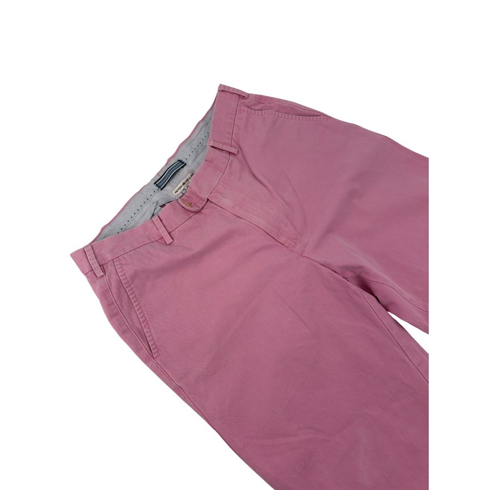 Peter Millar Men Pink Flat Front Chino Casual Dress Pants Size‎ 34